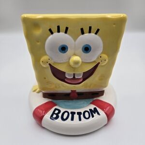 Enesco Spongebob Squarepants Bikini Bottom Ceramic Bank Vintage 2003 Viacom